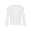 Jil Sander Button-up White Viscose Sweater With Floral Embellishment