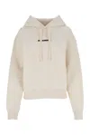 Jil Sander Oversize Cotton Sweatshirt In White