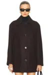 Jil Sander Felt Blouson In Brown