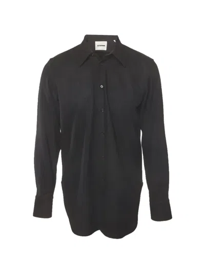 Pre-owned Jil Sander Felt Buttoned-front Shirt In Black