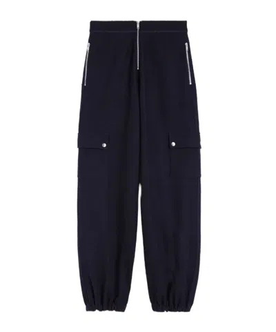 Jil Sander Felted Trousers In Purple