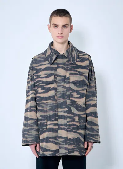 Jil Sander Field Jacket In Brown