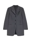 Jil Sander Tailored Wool Jacket In Gray