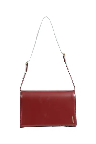 Jil Sander File Small Leather Shoulder Bag In Animal Print