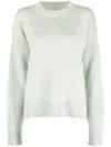 Jil Sander Fine Knit Cotton-cashmere Jumper In Green