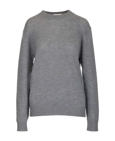 JIL SANDER JIL SANDER RIBBED-DETAIL CREWNECK SWEATER