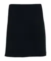 Jil Sander Minigonna In Lana Nera  Donna In Black
