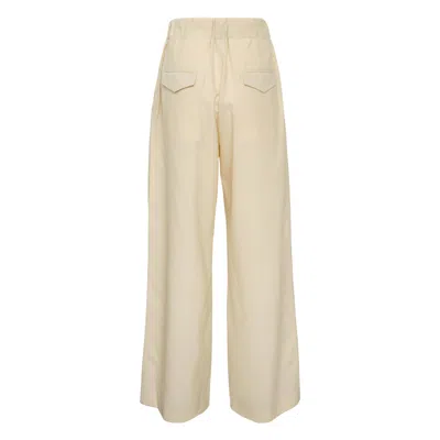 Jil Sander Fine Wool Trouser In Neutral