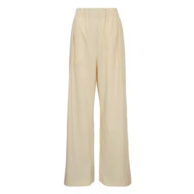 Jil Sander Fine Wool Trouser In Neutral