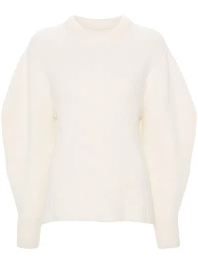 Jil Sander Fisherman's-knit Sweater In Nude