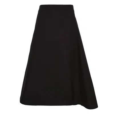 Jil Sander Fit 2 Compact Light Skirt In Black