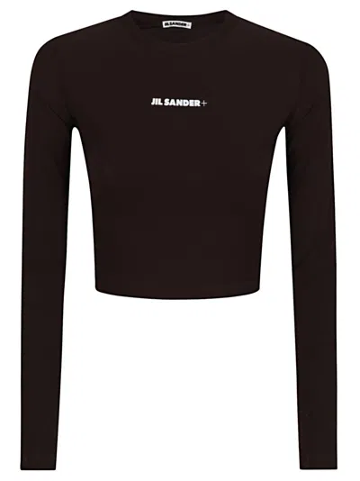 Jil Sander Fitted Brown Long-sleeve T-shirt