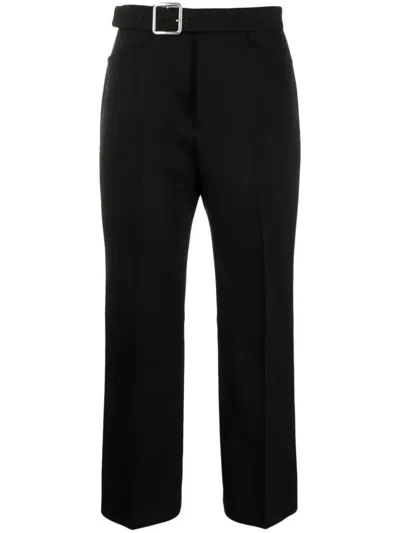 Jil Sander Fitted Cropped Pant With Flared Hem Clothing