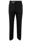 Jil Sander Fitted Cropped Pant With Flared Hem Clothing In Black