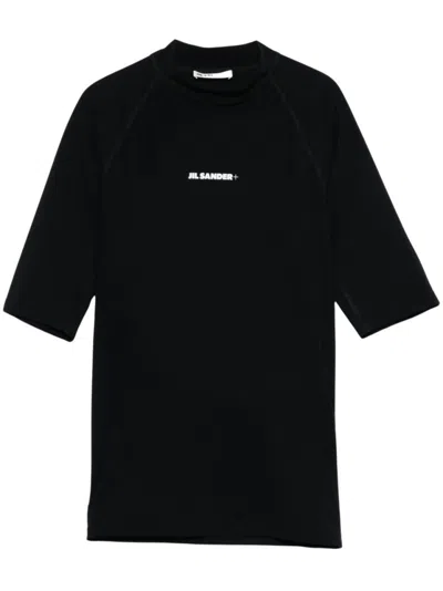 Jil Sander Fitted Short-sleeved Black T-shirt