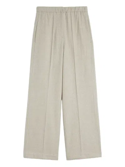 Jil Sander+ Flannel Trousers In Neutral