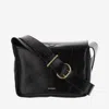 Jil Sander Structured Shoulder Bag With Embossed Crocodile Pattern In Black