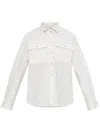 Jil Sander Flap Pocket Shirt In White