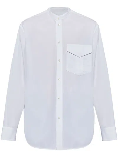 Jil Sander Flap-pocket Shirt In White