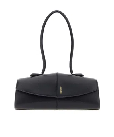 JIL SANDER LINEA LEATHER SHOULDER BAG