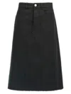 Jil Sander Women Midi Skirt In Black
