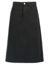Jil Sander Women Midi Skirt In Black