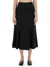 Jil Sander Midi Skirt In Black