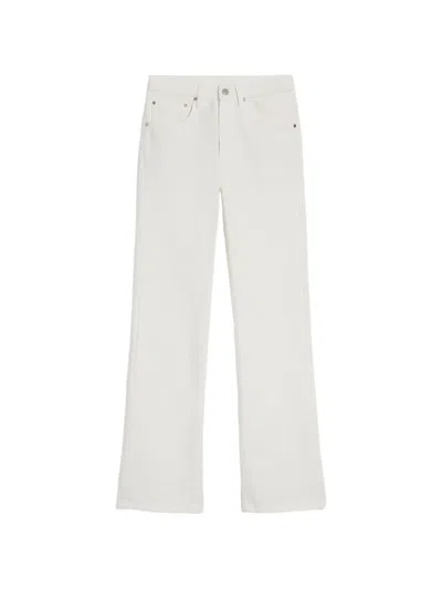 Jil Sander Flared Jeans In White