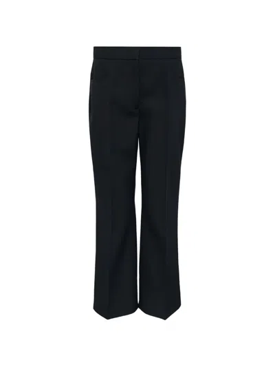Jil Sander Flared-leg Trousers In Black