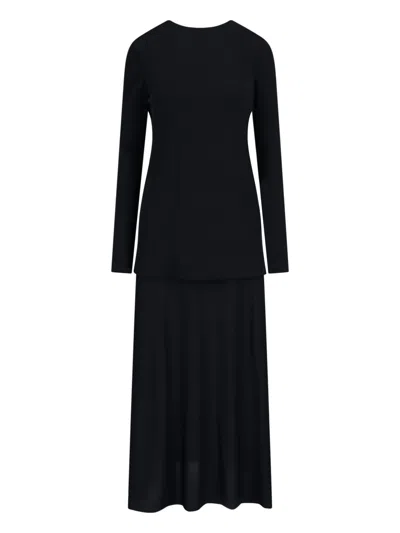 JIL SANDER FLARED MIDI DRESS