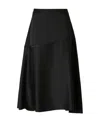 Jil Sander Flared Skirt In Black