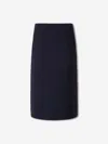 Jil Sander Pocket-detail Straight Midi Skirt In Black