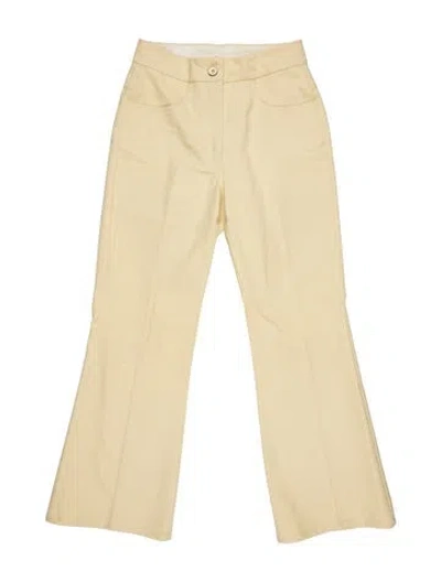 Pre-owned Jil Sander Flared Pants In Yellow