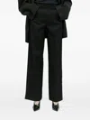 Jil Sander Flared Trousers In Black