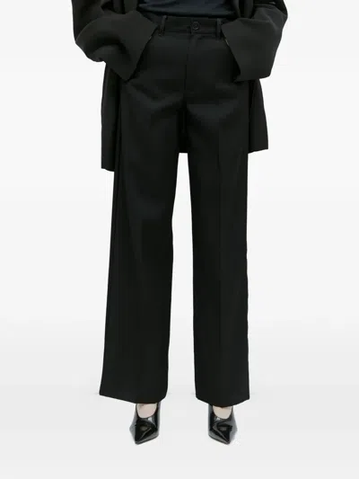 Jil Sander Flared Trousers In Black