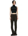 Jil Sander Flared Trousers In Brown