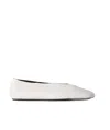 Jil Sander Flat Ballet Shoes In White
