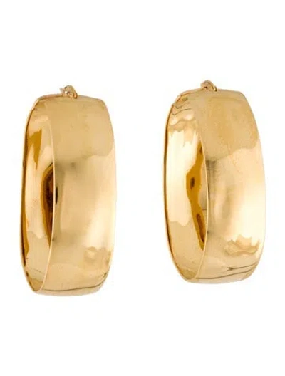 Pre-owned Jil Sander Flat Hoop Earrings In Multi