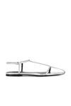 Jil Sander Metallic Leather Sandals Sky Grey