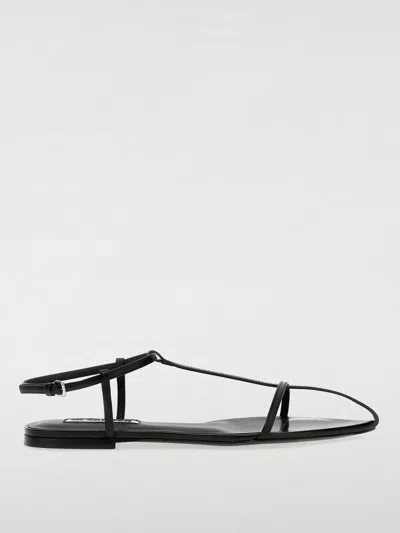 JIL SANDER FLAT SANDALS JIL SANDER WOMAN COLOR BLACK,G45905002