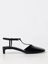 Jil Sander Women's 35mm Leather T-strap Sandals In Black