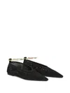 Jil Sander Women Suede Perforated Ballet Flats In Multi