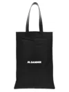 Jil Sander Flat Shopper Large Shopping Bag In Black