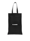 Jil Sander Large Rectangular Tote Bag With Dual Handles In Black