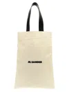Jil Sander Large Rectangular Tote Bag With Dual Handles In Neutral