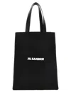 Jil Sander 'flat Shopper' Medium Shopping In Black