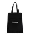 Jil Sander Borsa Shopping In Tela Nera Donna In Black