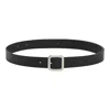 Jil Sander Flat Square Belt In Black