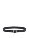 Jil Sander Leather Belt In Black