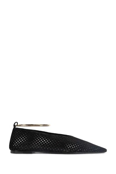 Jil Sander Flats In Black